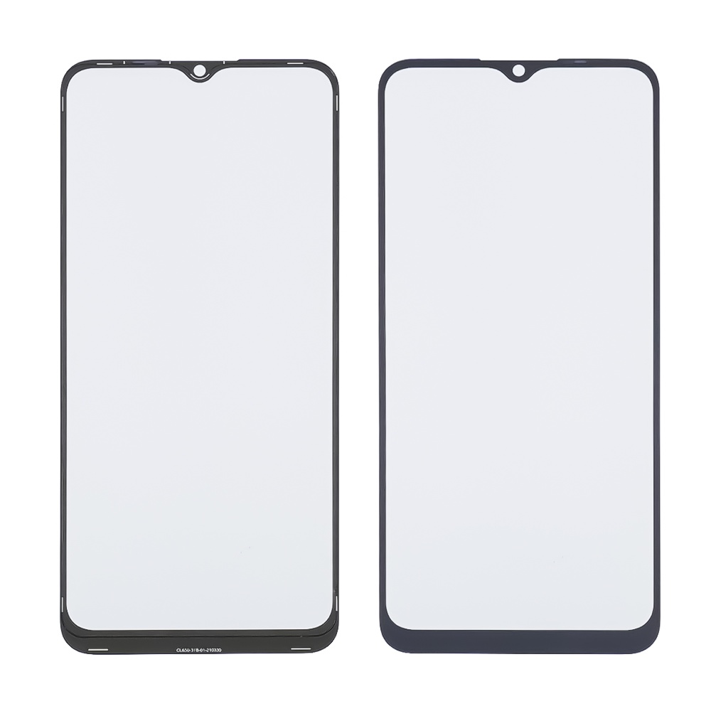 Стекло тачскрина с OCA плёнкой для Realme C21/ C20/ C20A/ C11 (2021) чёрное с олеофобным покрытием, закалённое