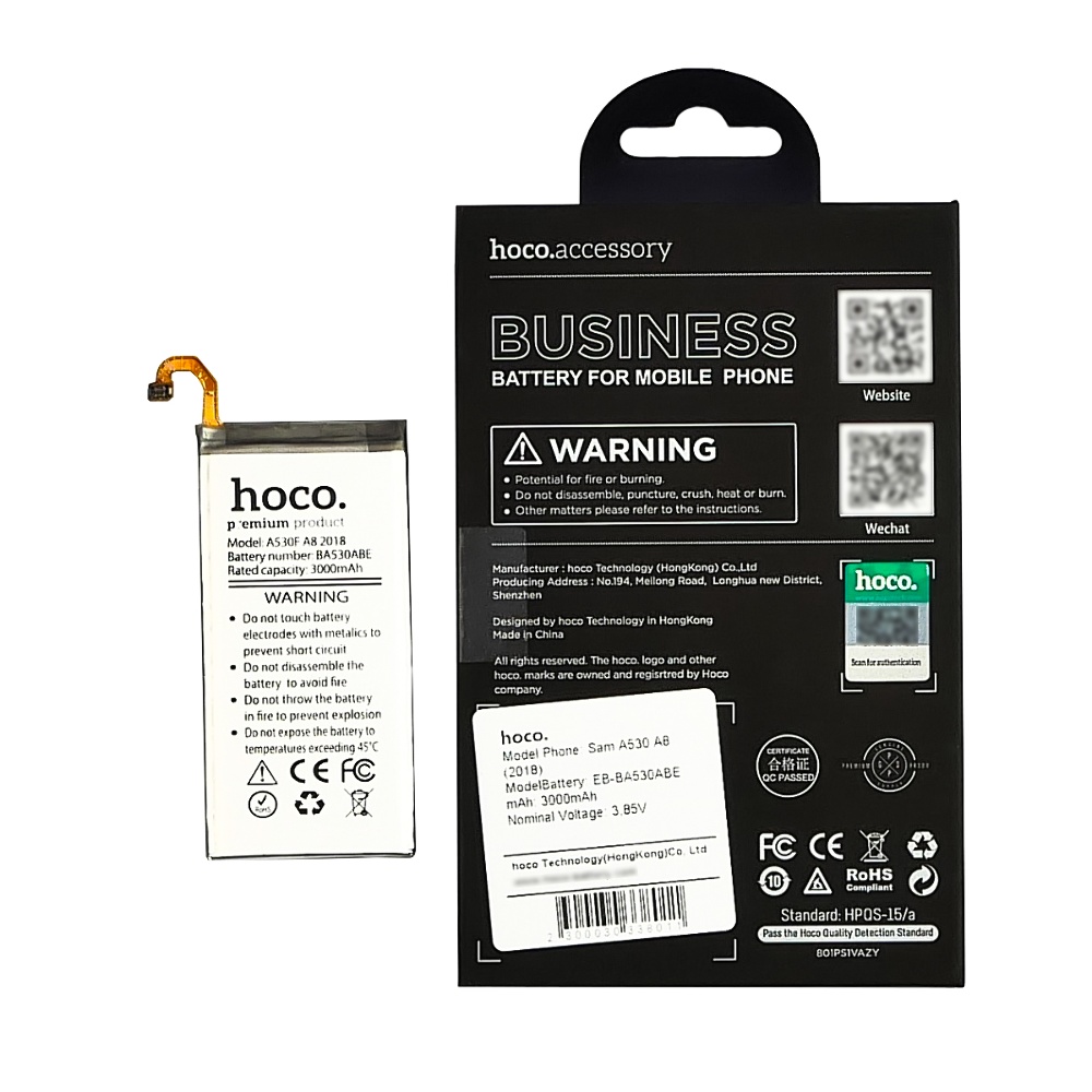 Аккумулятор Hoco EB-BA530ABE для Samsung A530 A8 (2018)