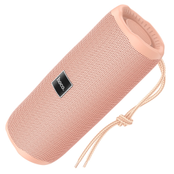 Портативная Bluetooth колонка Hoco HC16 TWS с LED подсветкой pink