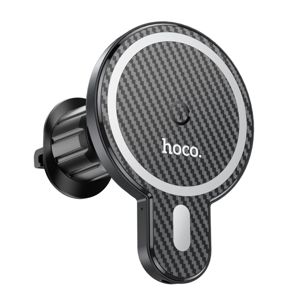 Автодержатель Hoco CA85 магнитный с беспроводной зарядкой 15W black