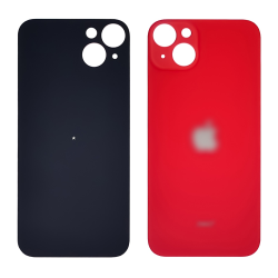 Заднее стекло корпуса для Apple iPhone 14 Plus Product RED (красное) (Big Hole)