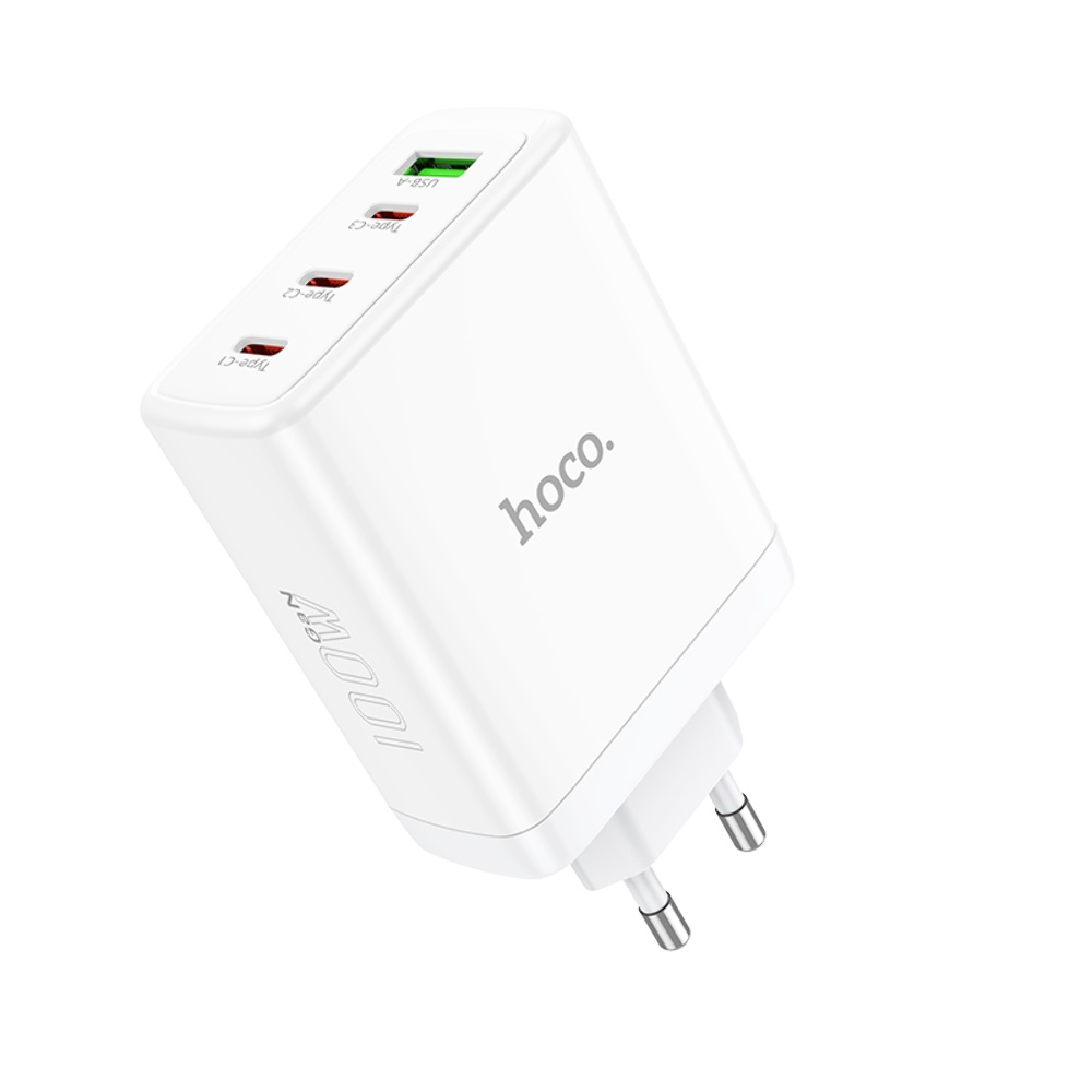 Сетевое зарядное устройство Hoco N31 PD100W 3C1A белое