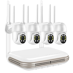 Комплект видеонаблюдения Loosafe 131211-LS-N 4CH 4 IP камеры и NVR видеорегистратор белый