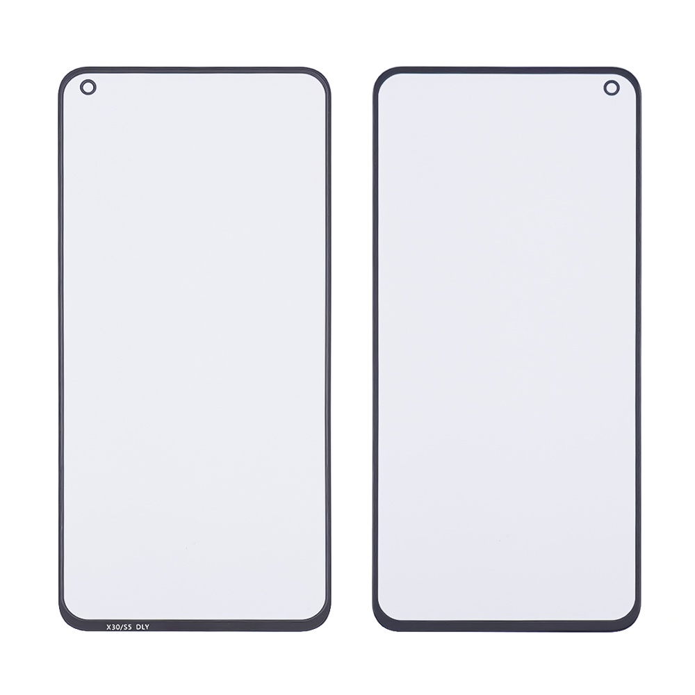 Стекло тачскрина с OCA плёнкой для Vivo X30 pro чёрное с олеофобным покрытием, закалённое