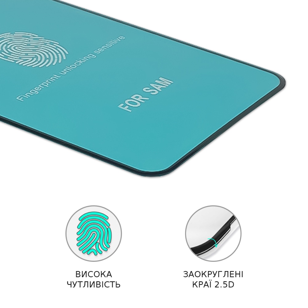 Защитная пленка для Samsung A20S/ A02S/ A12/ A02/ M02S/ A03/ A03S/ A03 Core/ A04/ A04S (3D чёрная) Polycarbone