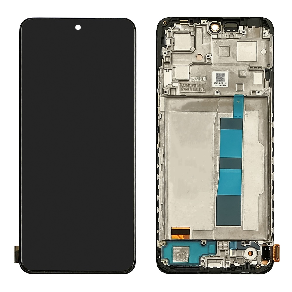 Дисплей для Xiaomi Redmi Note 12 (4G) с чёрным тачскрином и корпусной рамкой IPS