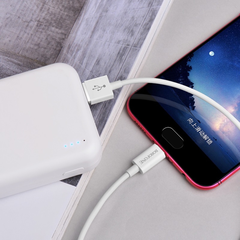 Кабель Borofone BX22 USB to MicroUSB 1m white
