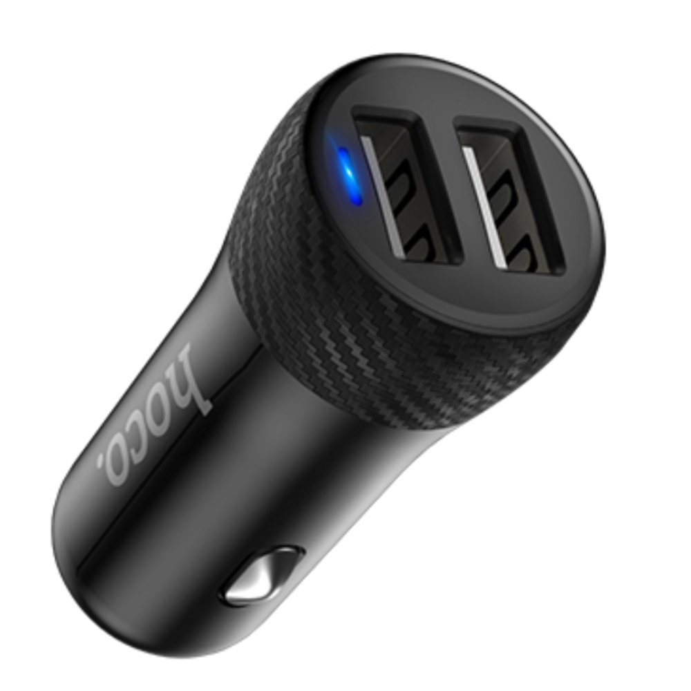 Автомобильное зарядное устройство Hoco Z21 2 USB черное