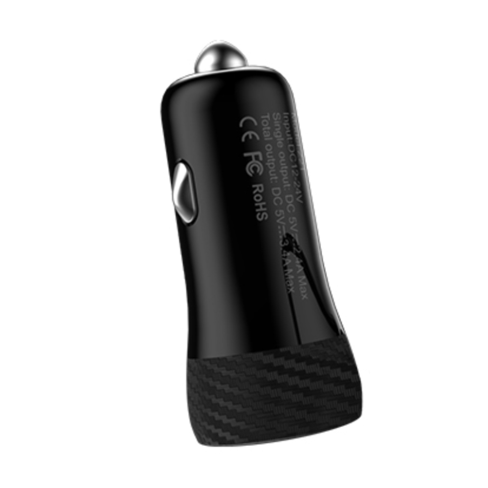 Автомобильное зарядное устройство Hoco Z21 2 USB черное