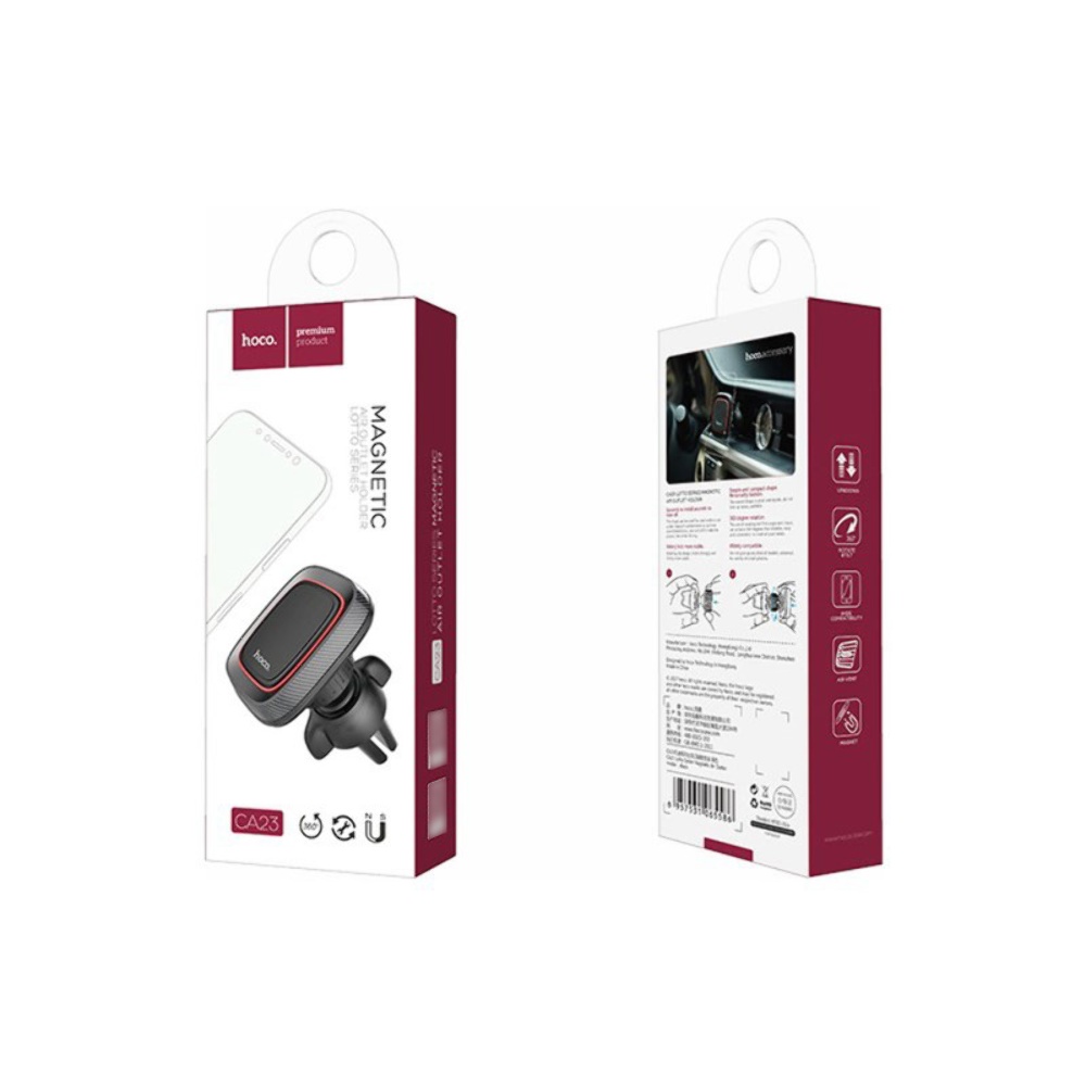 Автодержатель Hoco CA23 магнитный black