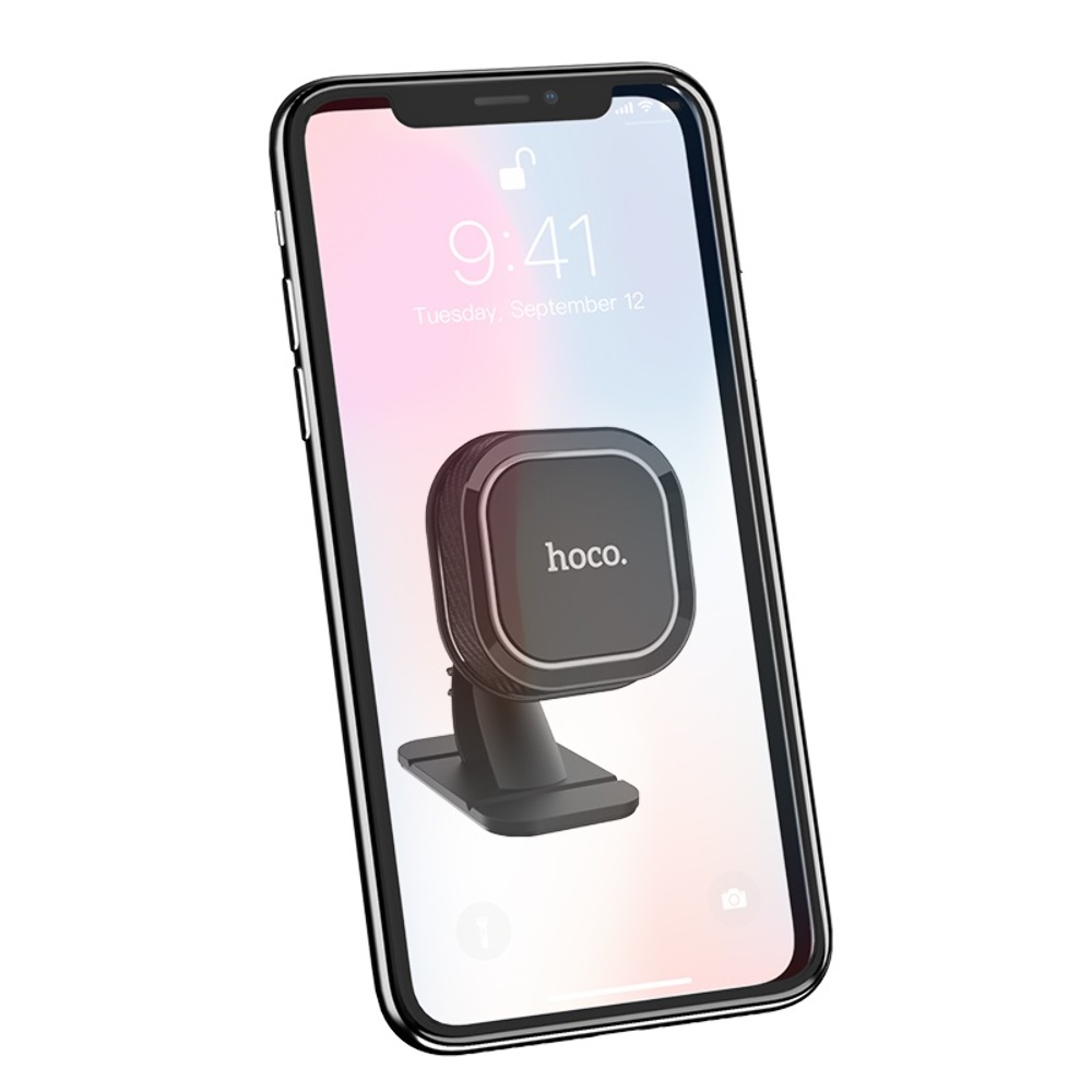 Автодержатель Hoco CA53 магнитный black gray