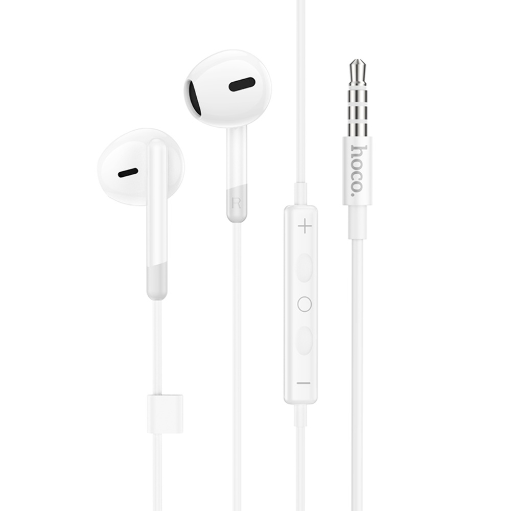 Наушники вкладыши Hoco M109 Jack 3.5 white