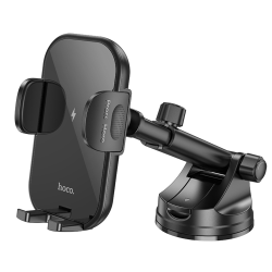 Автодержатель Hoco HW5 с беспроводной зарядкой 15W black