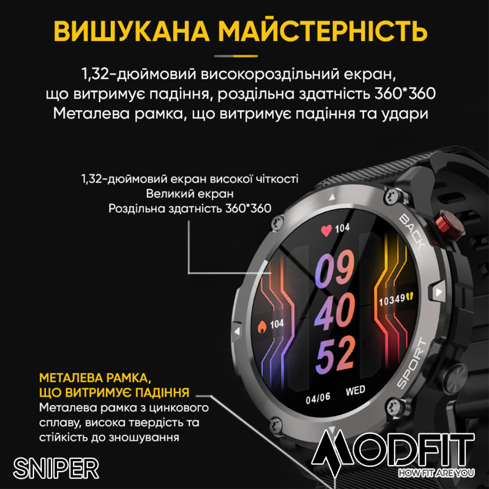 Modfit Sniper All Black 36 мм.