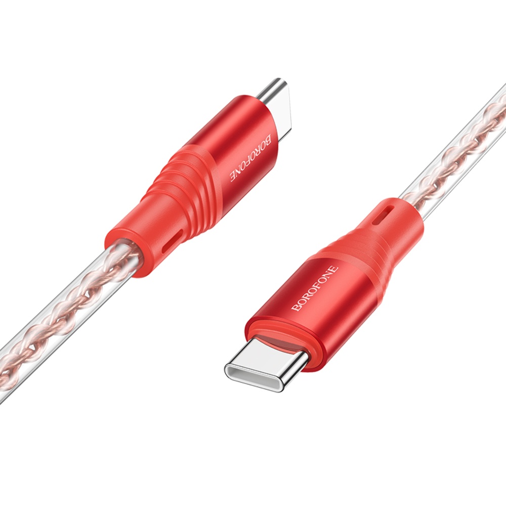Кабель Borofone BX96 Type-C to Type-C PD 60W 1m red