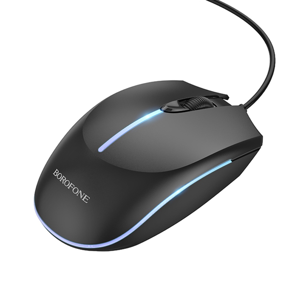 Игровая мышь Borofone BG10 с подсветкой черная