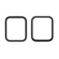 Стекло тачскрина с OCA плёнкой для Apple Watch 4/ 5/ 6 series (44mm) чёрное с олеофобным покрытием, закалённое