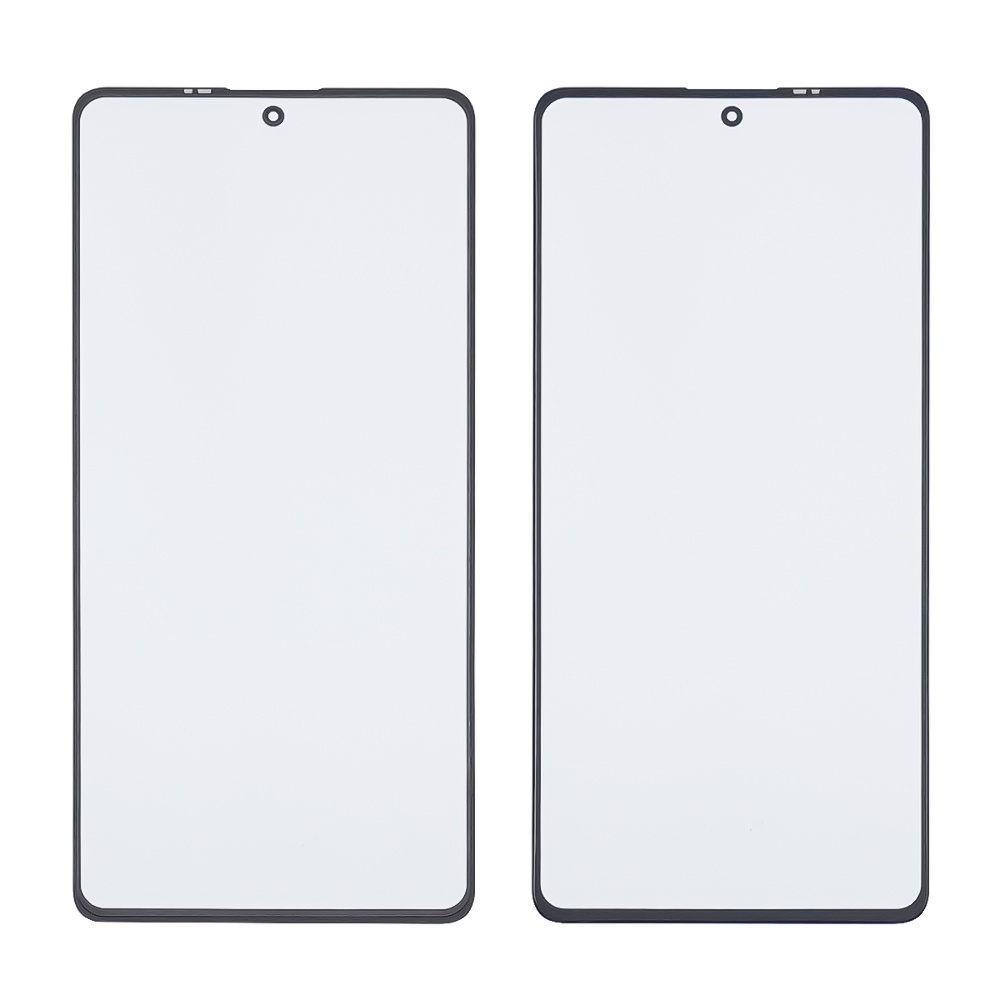 Стекло тачскрина с OCA плёнкой для Xiaomi Redmi Note 12 Pro (5G) чёрное с олеофобным покрытием, закалённое