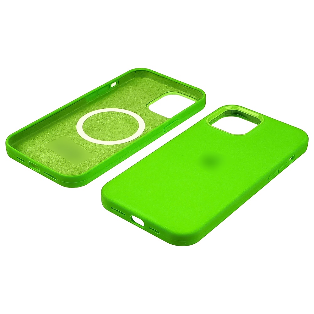 Чехол Full Silicone Case MagSafe для Apple iPhone 12 Pro Max  25 салатовый копия