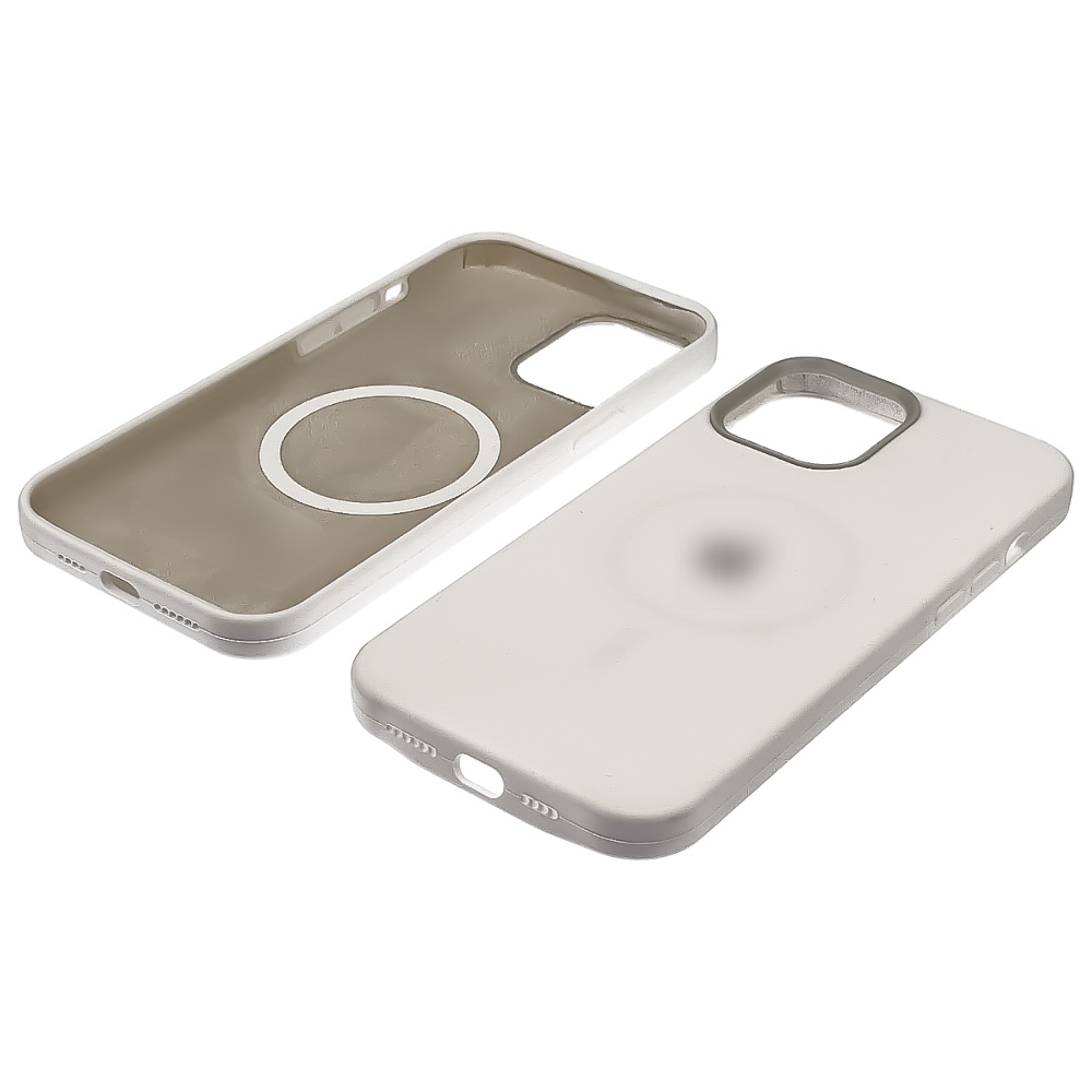 Чехол Full Silicone Case MagSafe для Apple iPhone 12/ 12 Pro  02 белый копия
