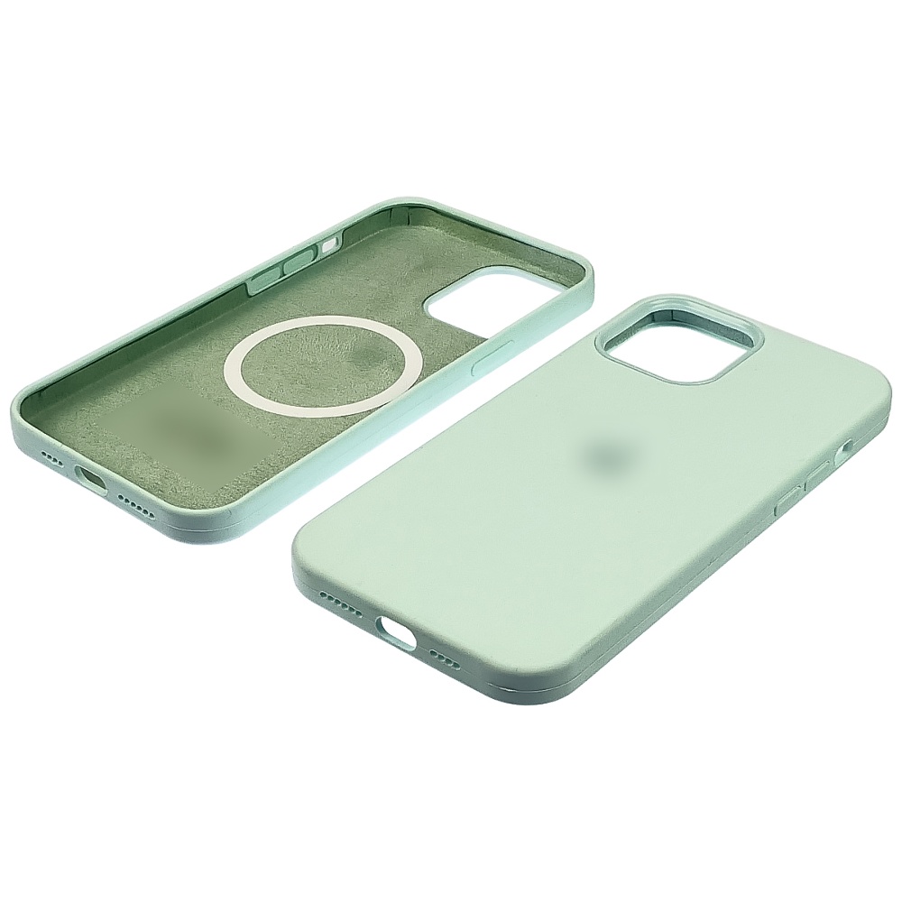 Чехол Full Silicone Case MagSafe для Apple iPhone 12/ 12 Pro  04 аквамарин копия