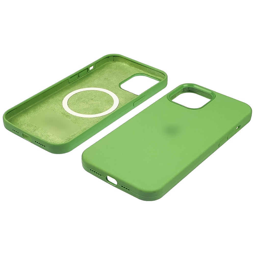 Чехол Full Silicone Case MagSafe для Apple iPhone 12/ 12 Pro  09 светло-зелёный копия