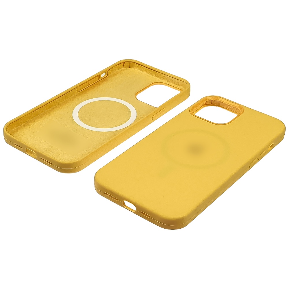 Чехол Full Silicone Case MagSafe для Apple iPhone 12/ 12 Pro  12 жёлтый копия