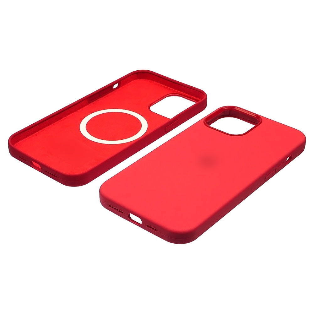 Чехол Full Silicone Case MagSafe для Apple iPhone 12/ 12 Pro  14 кораллово-розовый копия