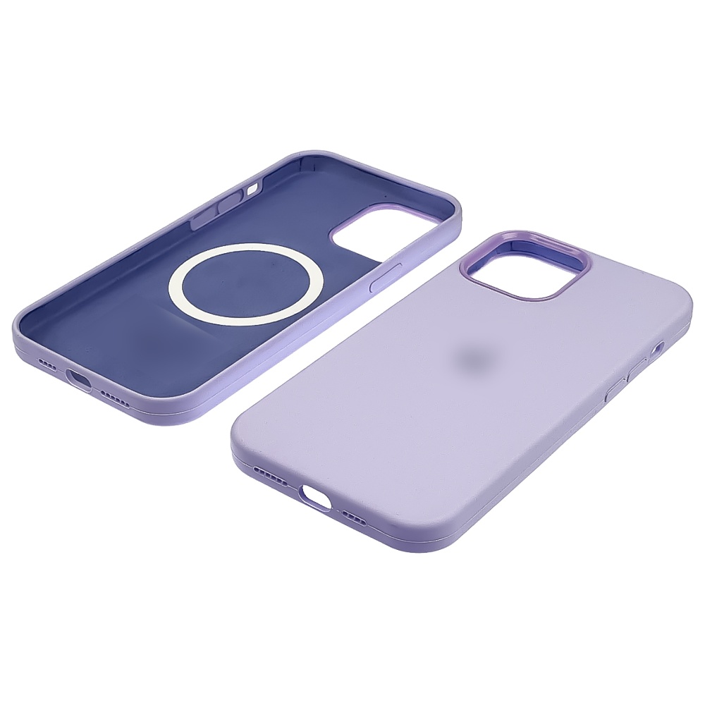 Чехол Full Silicone Case MagSafe для Apple iPhone 12/ 12 Pro  18 светло-сиреневый копия