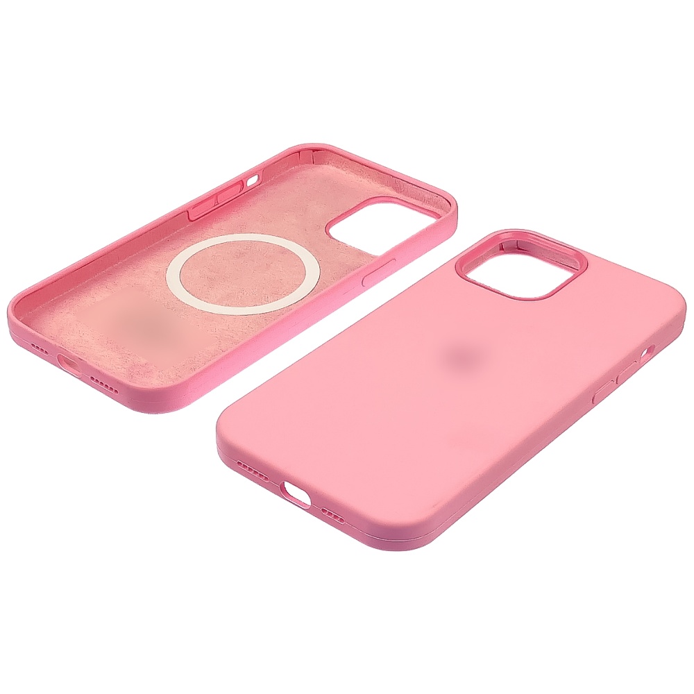 Чехол Full Silicone Case MagSafe для Apple iPhone 12/ 12 Pro  19 розовый копия