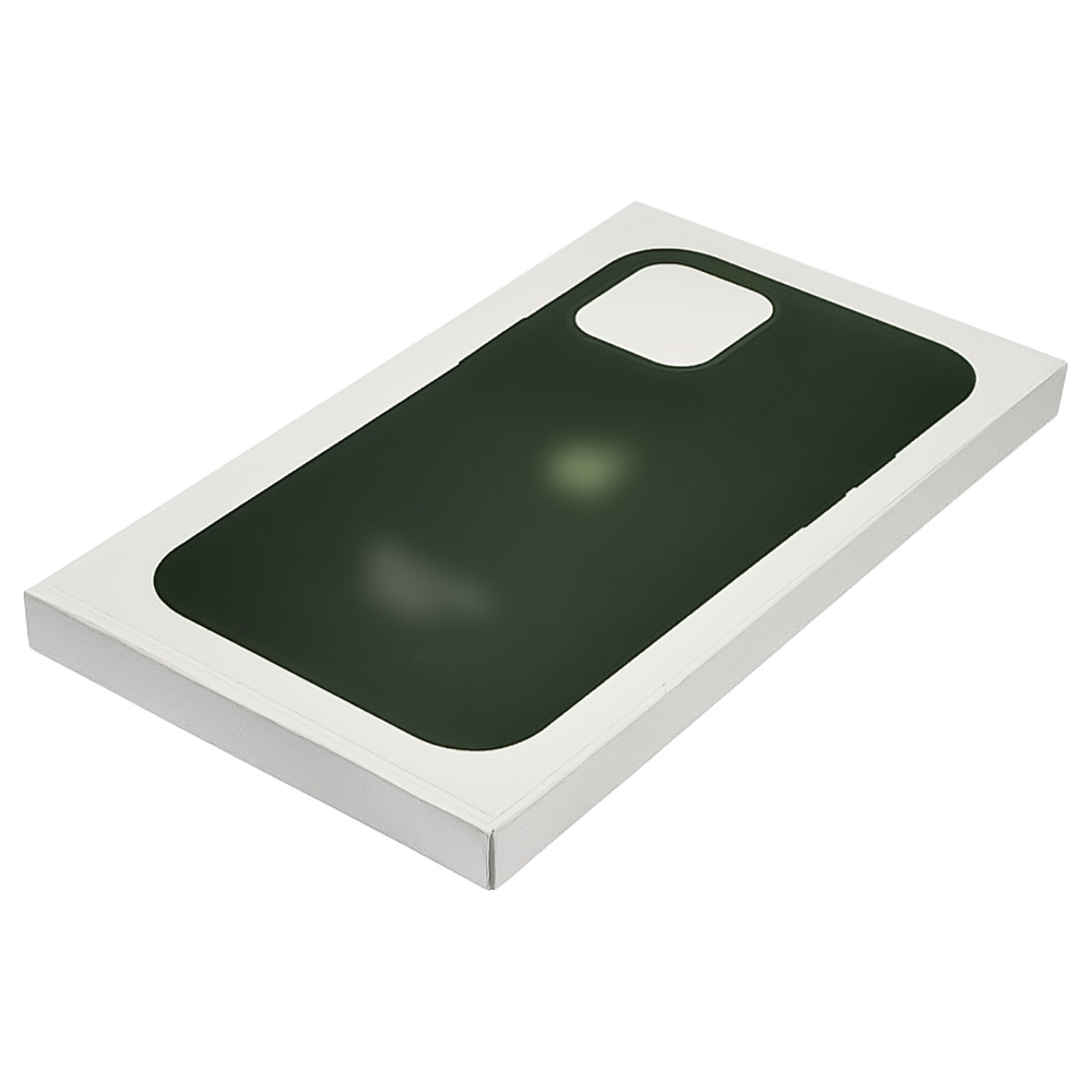Чехол Full Silicone Case MagSafe для Apple iPhone 12/ 12 Pro  23 тёмно-зелёный копия