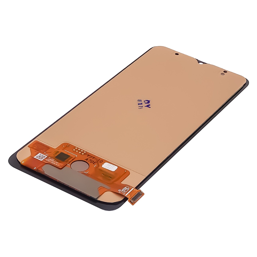 Дисплей для Samsung A705 Galaxy A70 (2019) с чёрным тачскрином (с широким ободком) OLED
