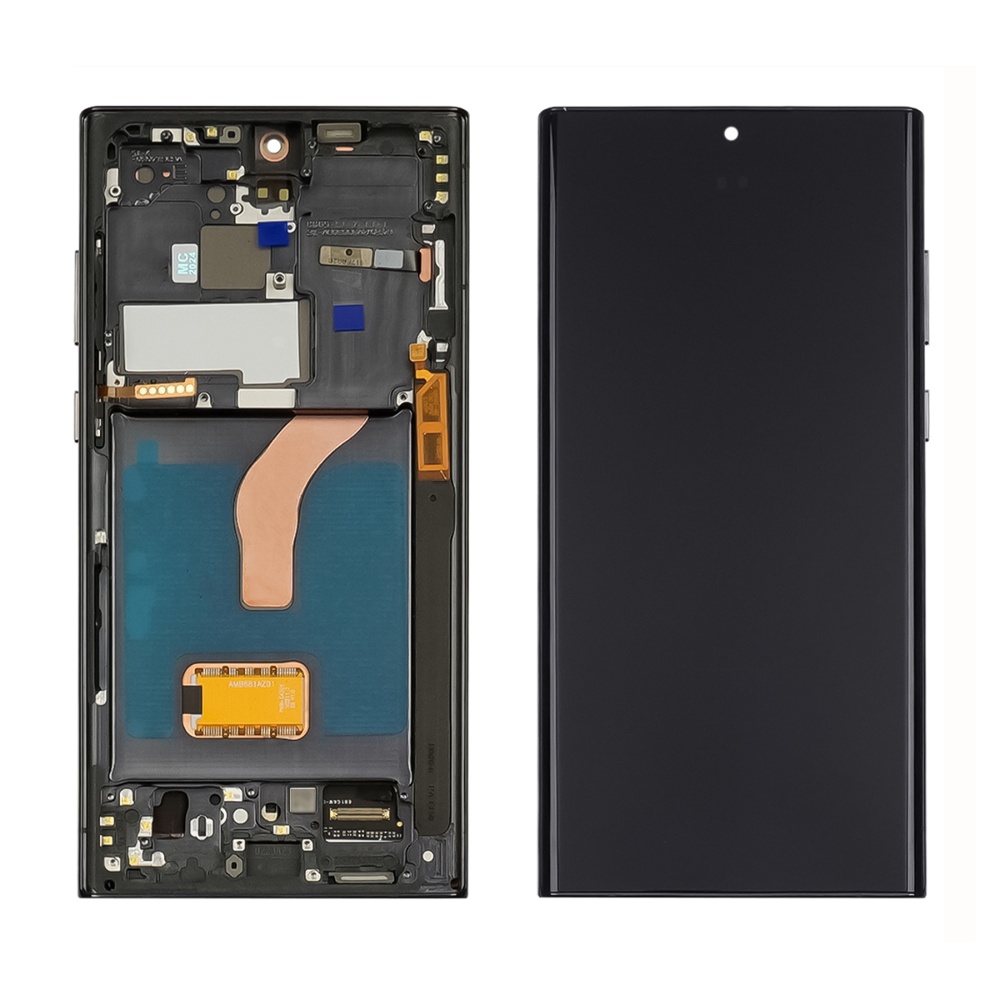 Дисплей для Samsung S916B Galaxy S23 Plus с чёрным тачскрином и белой корпусной рамкой OLED