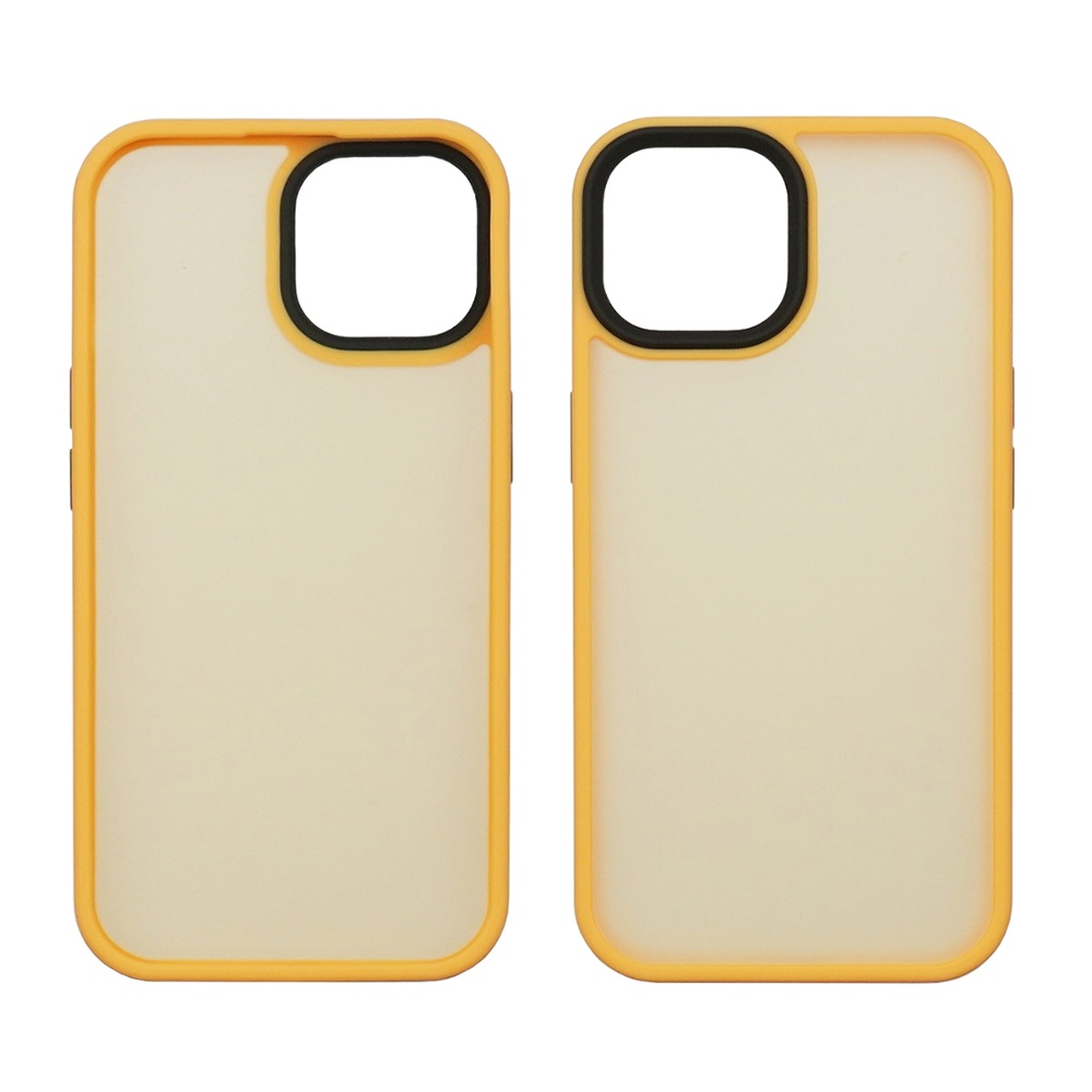 Чехол Colorful Matte Case для Apple iPhone 15 Plus оранжевый Люкс