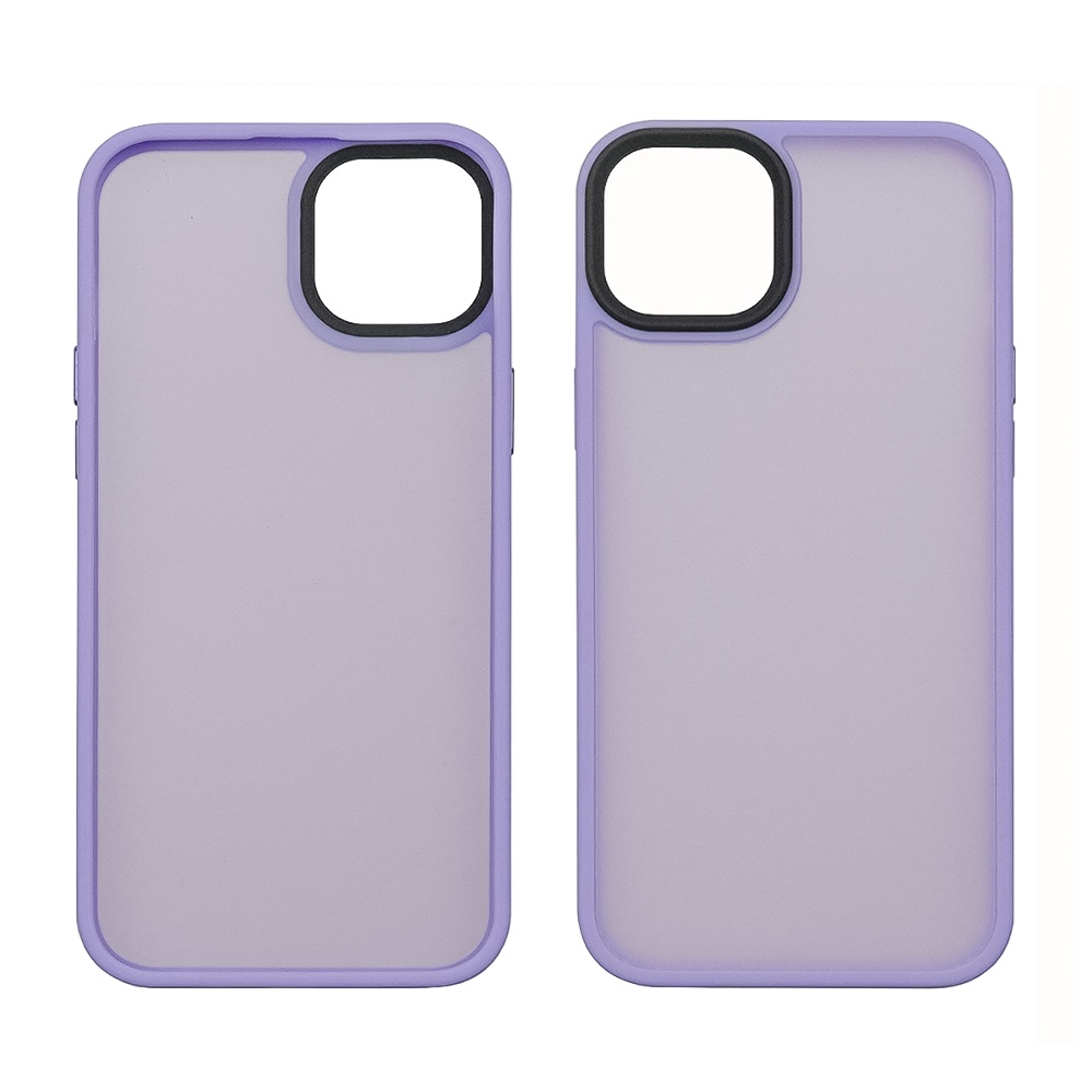 Чехол Colorful Matte Case для Apple iPhone 15 Plus светло-фиолетовый Люкс