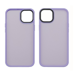 Чехол Colorful Matte Case для Apple iPhone 15 Plus светло-фиолетовый Люкс