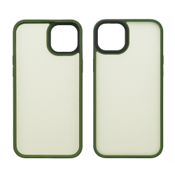 Чехол Colorful Matte Case для Apple iPhone 15 Plus темно-зеленый Люкс