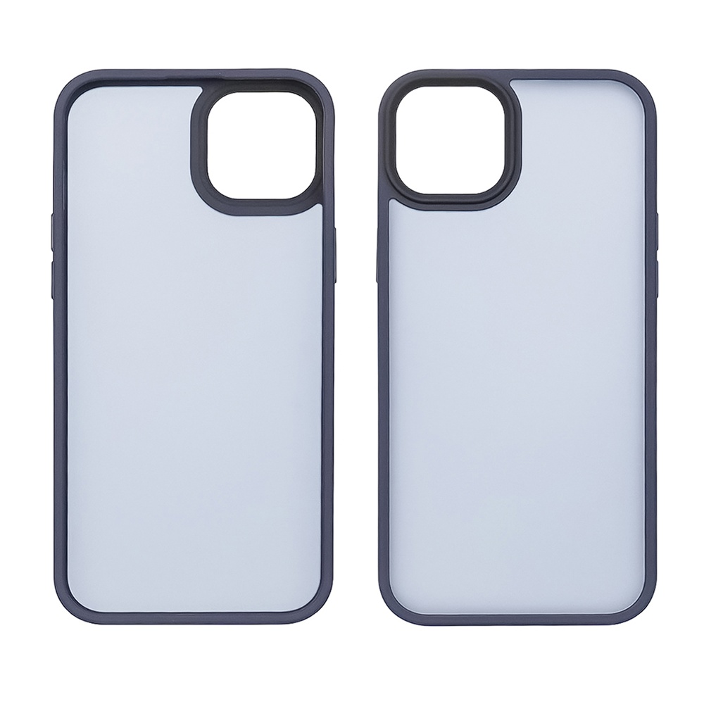 Чехол Colorful Matte Case для Apple iPhone 15 Plus темно-синий Люкс