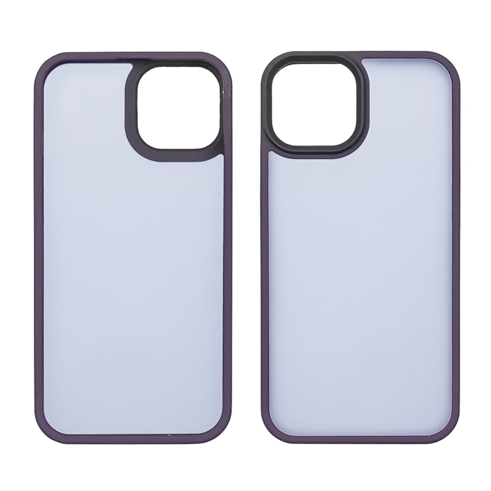 Чехол Colorful Matte Case для Apple iPhone 15 Plus темно-фиолетовый Люкс