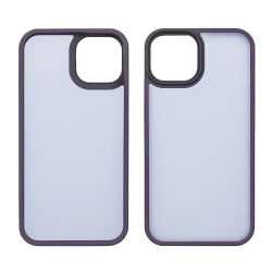 Чехол Colorful Matte Case для Apple iPhone 15 Plus темно-фиолетовый Люкс