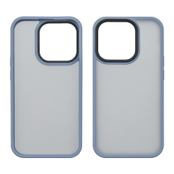 Чехол Colorful Matte Case для Apple iPhone 15 Pro Max синий Люкс