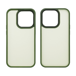 Чехол Colorful Matte Case для Apple iPhone 15 Pro Max темно-зеленый Люкс