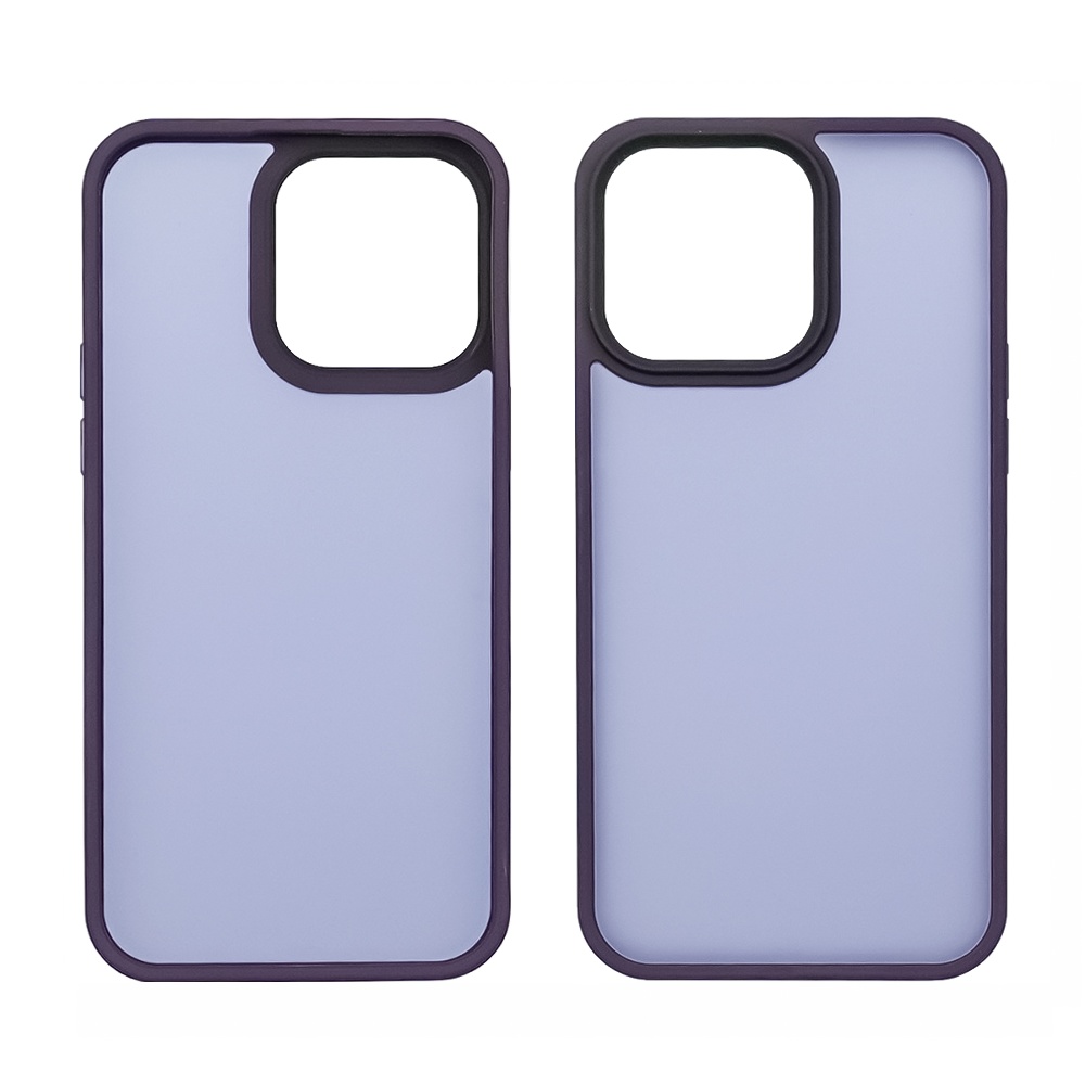 Чехол Colorful Matte Case для Apple iPhone 15 Pro Max темно-фиолетовый Люкс