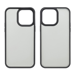 Чехол Colorful Matte Case для Apple iPhone 15 Pro Max черный Люкс