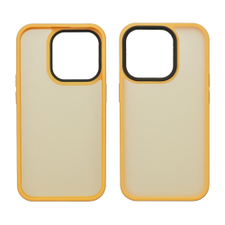 Чехол Colorful Matte Case для Apple iPhone 15 Pro оранжевый Люкс