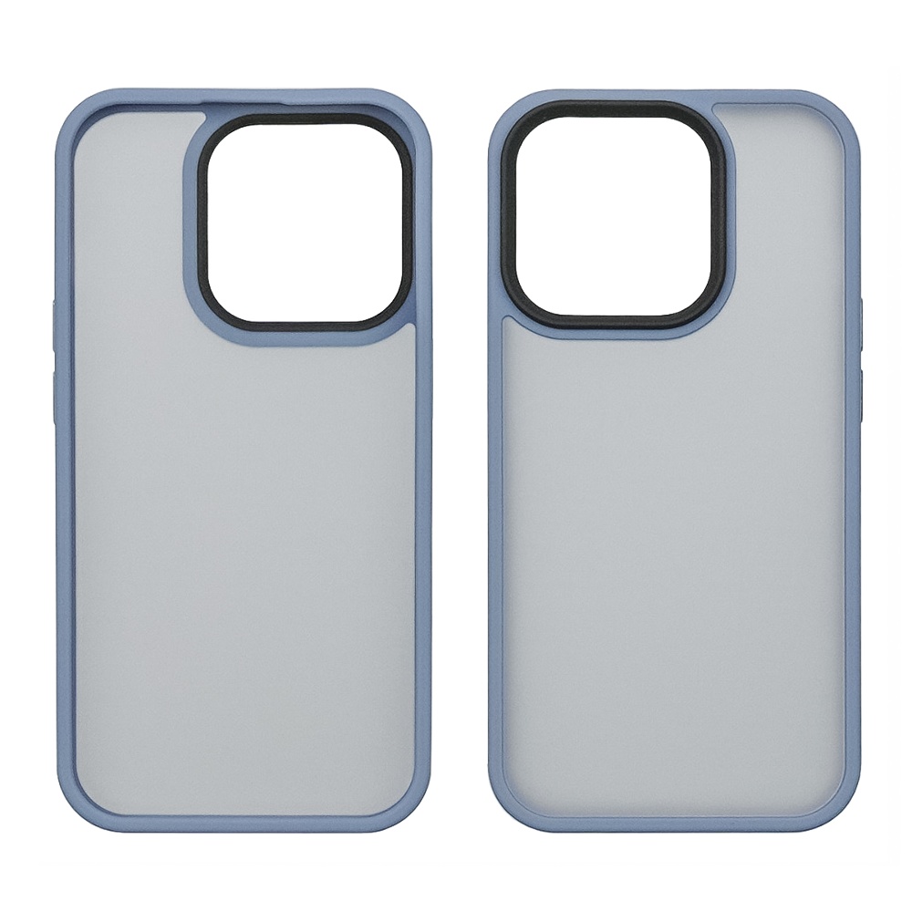 Чехол Colorful Matte Case для Apple iPhone 15 Pro синий Люкс