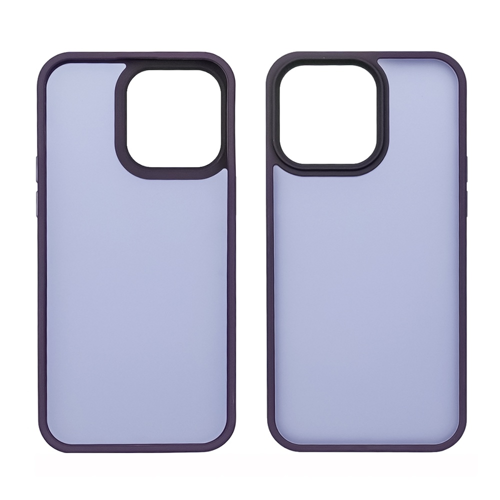 Чехол Colorful Matte Case для Apple iPhone 15 Pro темно-фиолетовый Люкс