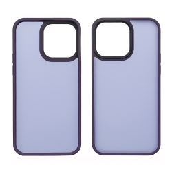 Чехол Colorful Matte Case для Apple iPhone 15 Pro темно-фиолетовый Люкс