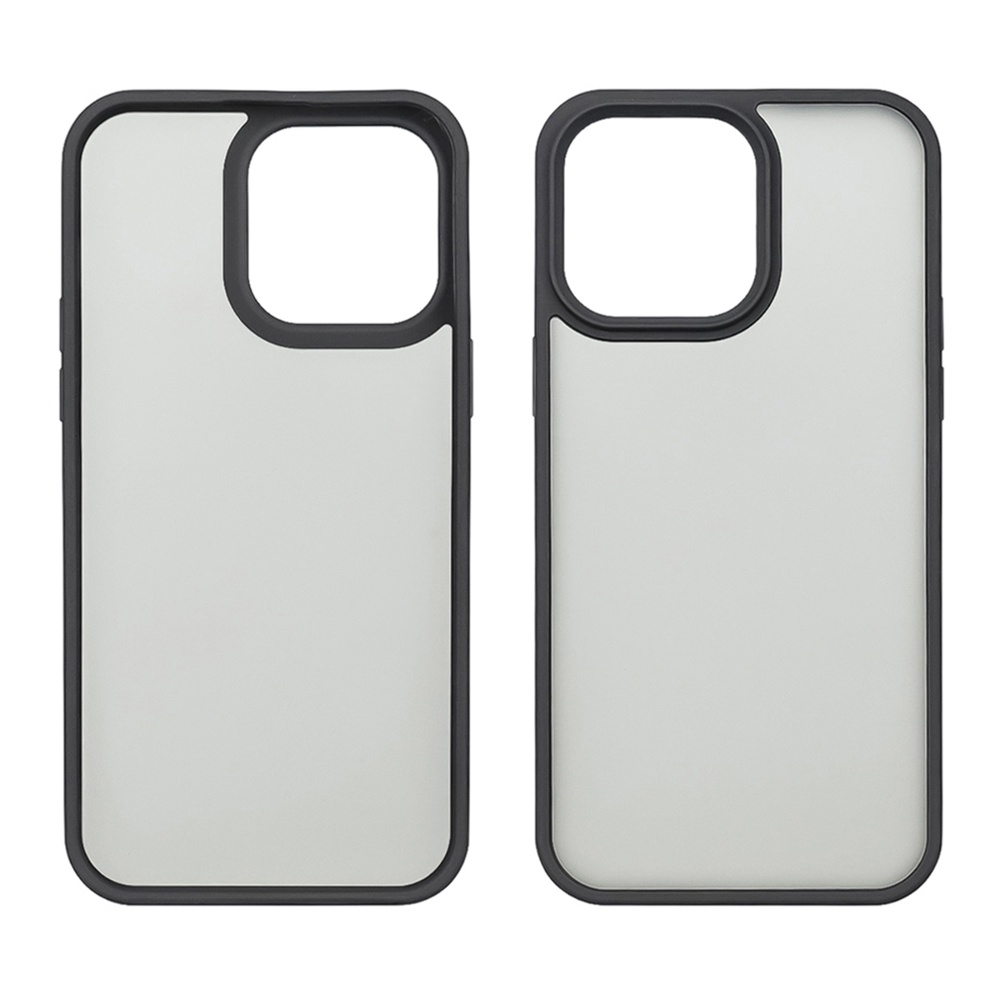 Чехол Colorful Matte Case для Apple iPhone 15 Pro черный Люкс