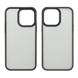 Чехол Colorful Matte Case для Apple iPhone 15 Pro черный Люкс